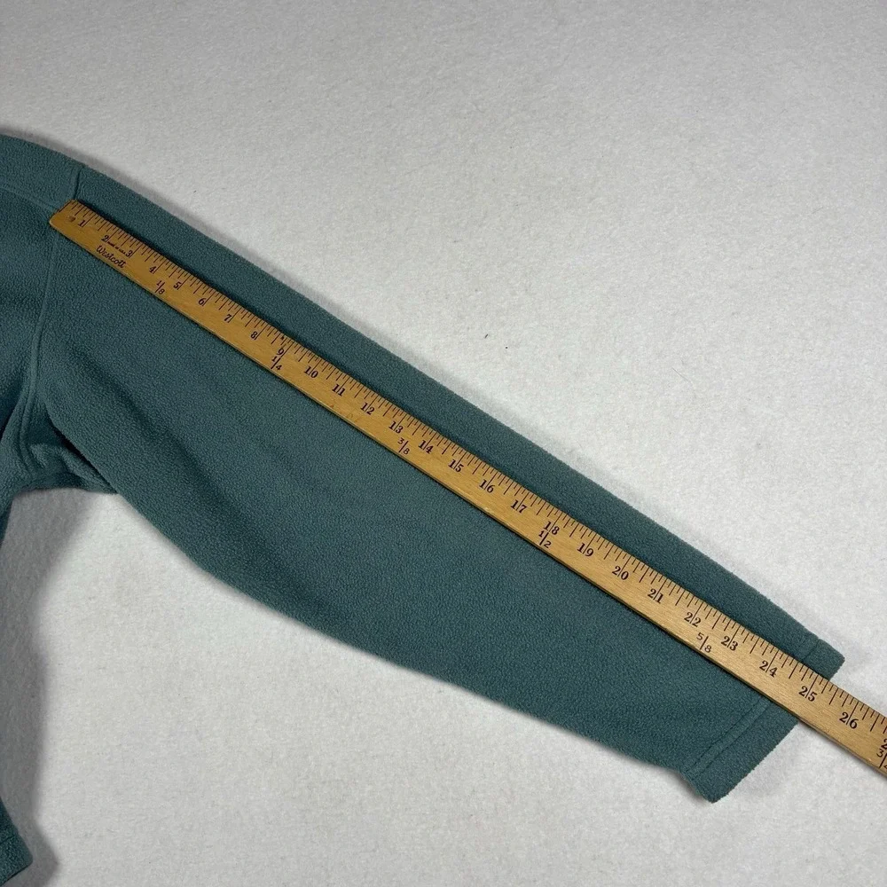 Vintage 04 Patagonia Mens L Green Capilene EW Fleece 1/4 Zip Pullover Y2K READ